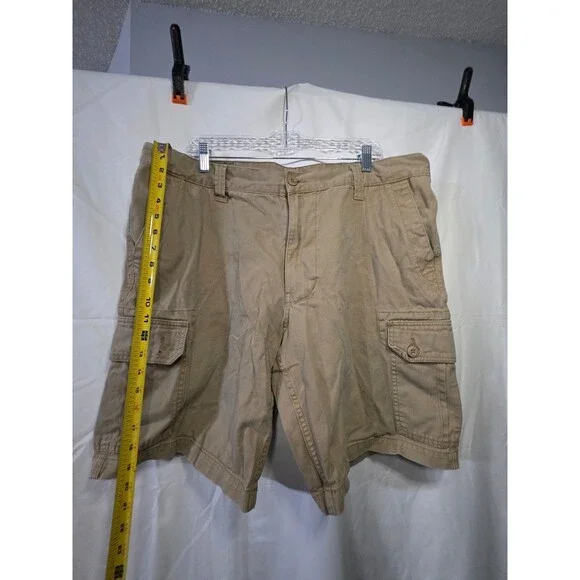 U.S. Polo Assn. Men's Cargo Shorts 34 Khaki Style 111D34W3 100% Cotton - Picture 2 of 6